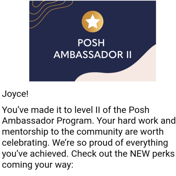 Posh Ambassador 2 renewed December 2022 💜❤️ - Picture 1 of 6